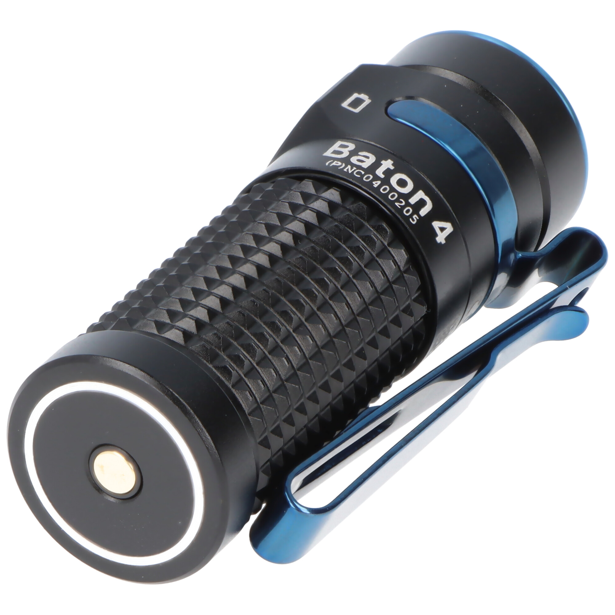 Olight Baton 4 Premium Edition schwarz, LED-Taschenlampe mit Ladecase, ultra-kompakt und leistungsstark, 1300 Lumen