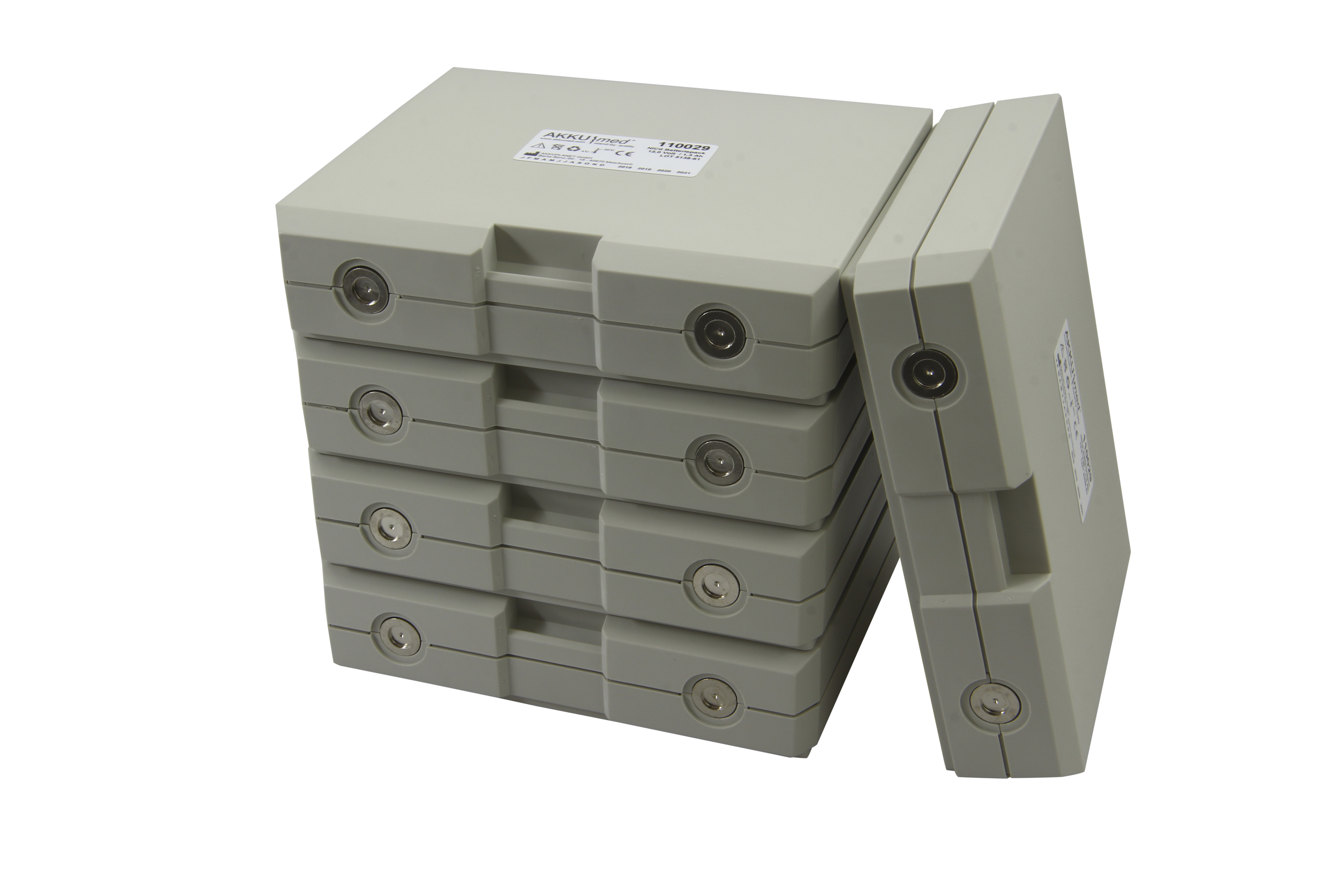 NC Akku passend für Hellige Defibrillator SCP910, 913 - Typ 303-440-30/ 30344030 - 5er Pack