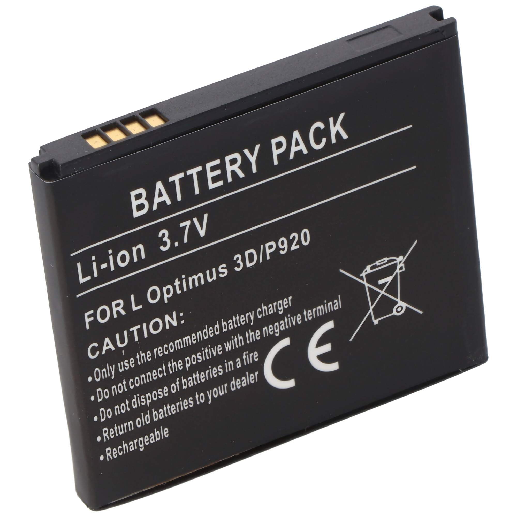 Akku passend für LG P990 Battery LGFL-53HN, SBPL0103001, 1300mAh