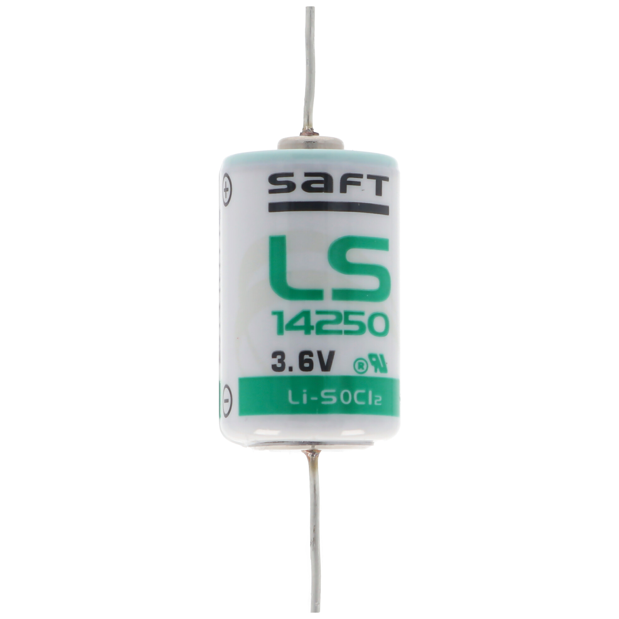 SAFT LS14250CNA Lithium Batterie, Size 1/2 AA mit Lötdraht