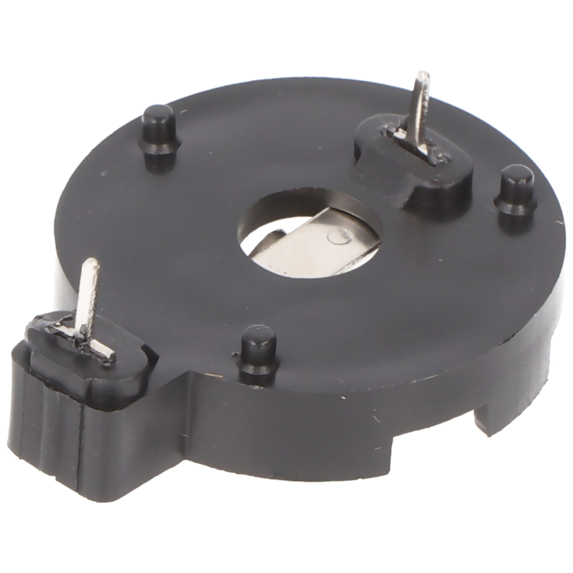 Goobay CR2012-CR2032 Knopfzellenhalter - max. 20 mm, Schwarz, Printmontage, horizontal (2-Pin)