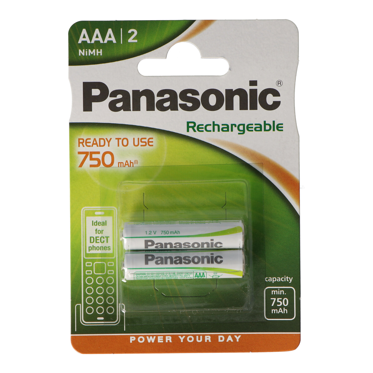 Panasonic Akku Micro/AAA bis zu 1600mal wiederaufladbar 2er Blister