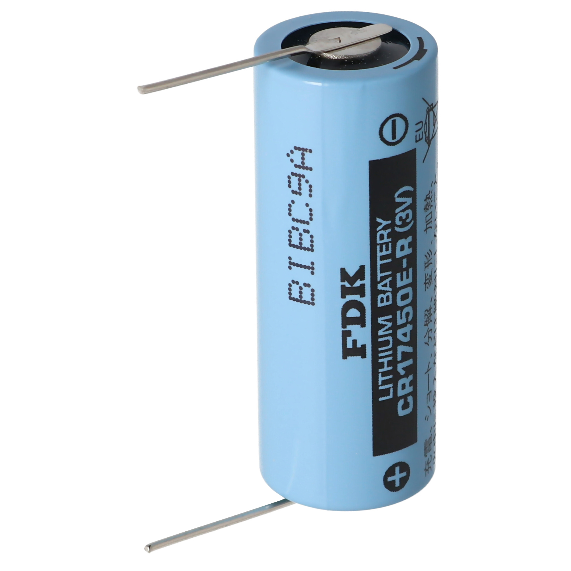 Sanyo Lithium Batterie CR17450E-R Size A, Lötdraht (Lötpaddel) von FDK