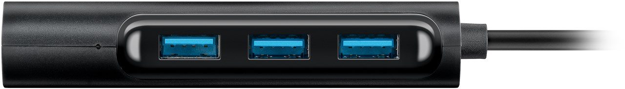 Goobay USB-C™ Hub für den gleichzeitigen Anschluss von vier USB 3.0 A Buchsen - USB-C™-Stecker  4 x USB A Buchse