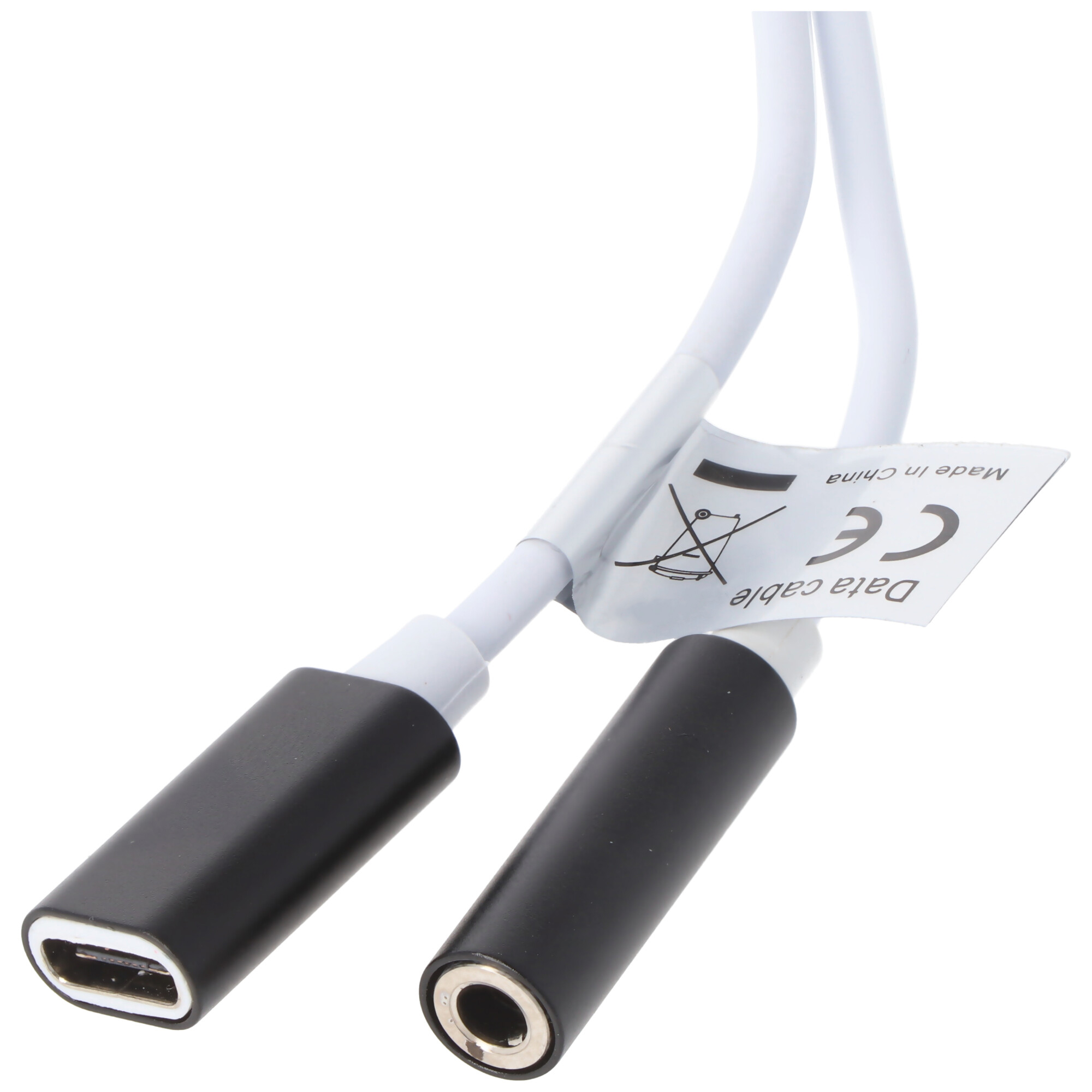 2IN1 AUDIO-ADAPTER USB TYPE C USB-C auf 3,5MM STEREO - KABEL UND LADEANSCHLUSS
