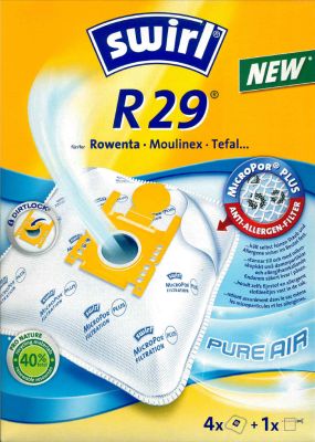 Swirl Staubsaugerbeutel R29 MicroPor Plus für Rowenta, Moulinex und Tefal Staubsauger