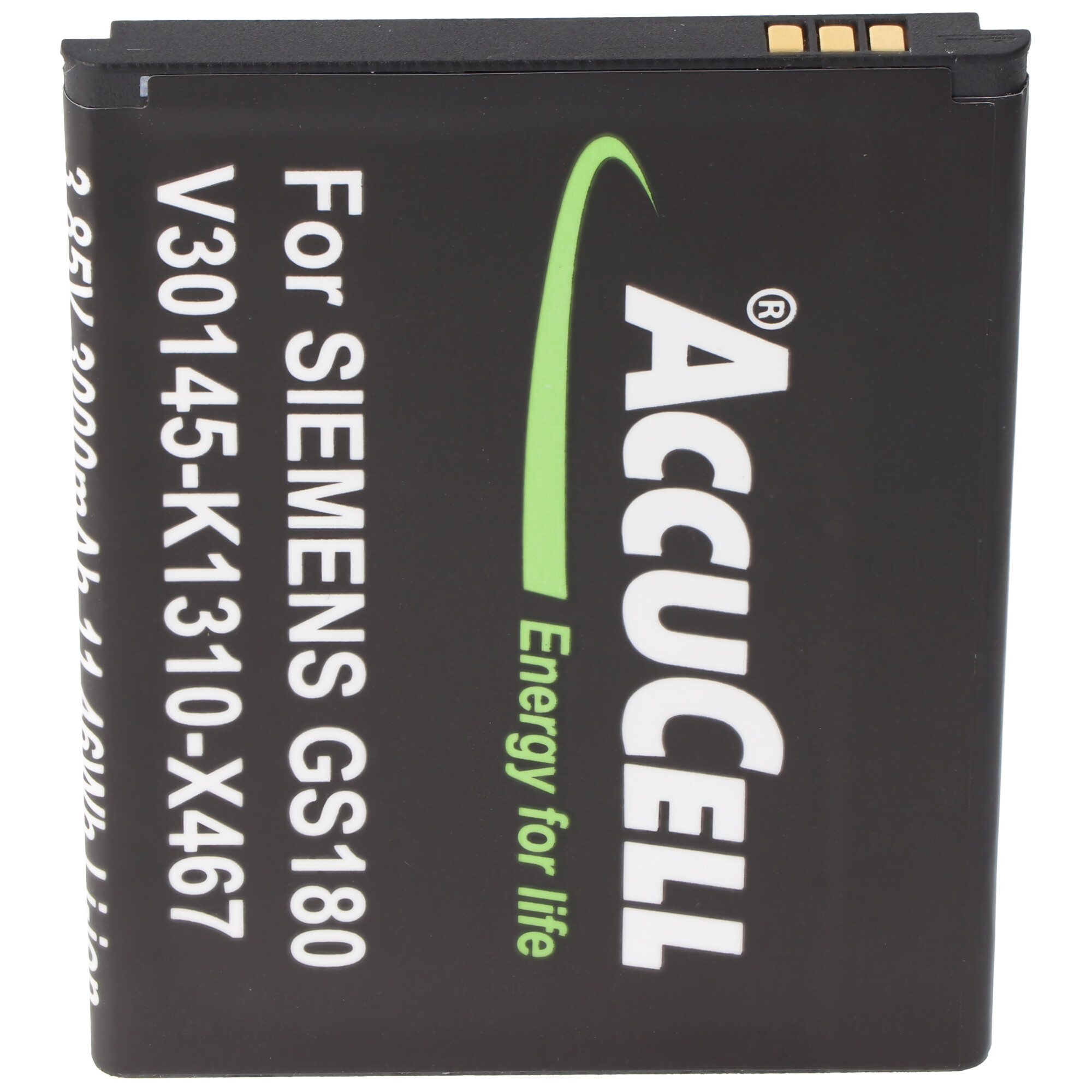 AccuCell Akku passend für Siemens Gigaset GS180 V30145-K1310-X467 3,85 Volt Akku mit 3000mAh Kapazität
