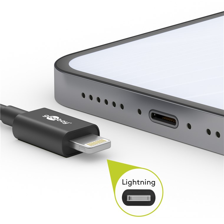 Lightning USB-C Lade- und Synchronisationskabel, das MFi-Kabel für Apple iPhone, iPad, weiß