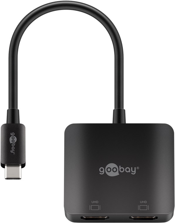Goobay USB-C™-Adapter auf 2x HDMI™ - USB-C™-Stecker > HDMI™-Buchse (Typ A)