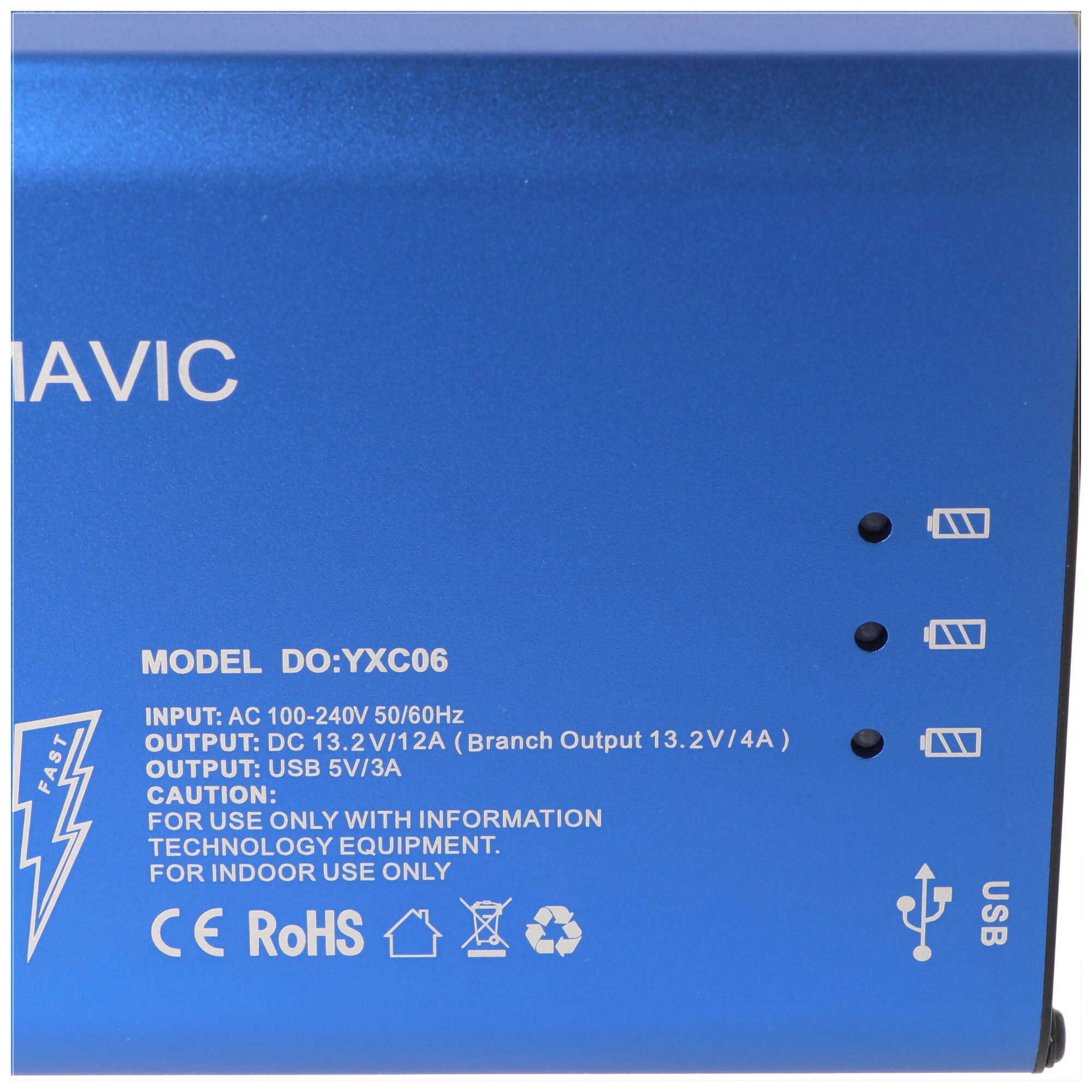 5-in-1 Ladegerät passend für DJI Mavic Pro zum aufladen von DJI Mavic Pro Akkus, der Fernbedienung und einem Smartphone