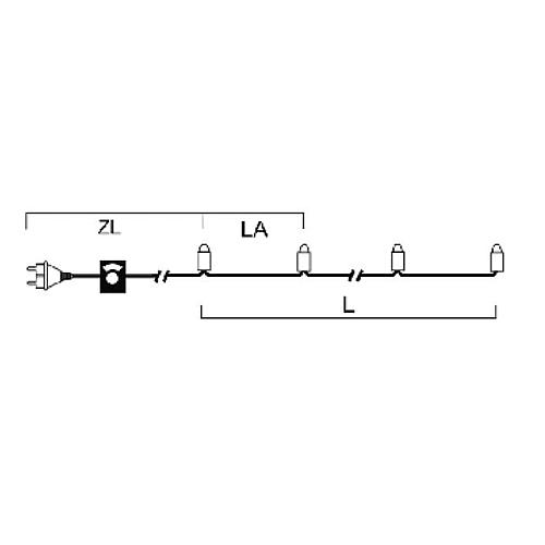 LED-Minilichterkette 'One String' 35 flg warmweiß 6302-123