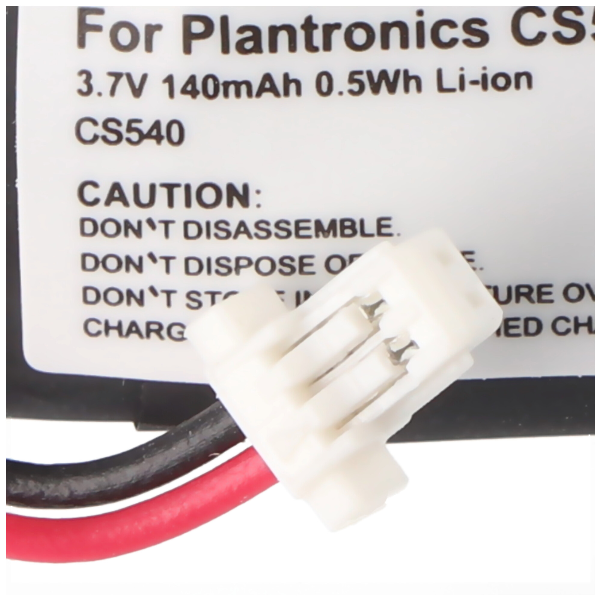 Plantronics CS540, CS540A Nachbau Akku für Plantronics 84479-01 und 86180-01, C054A mit 2-poligem Stecker