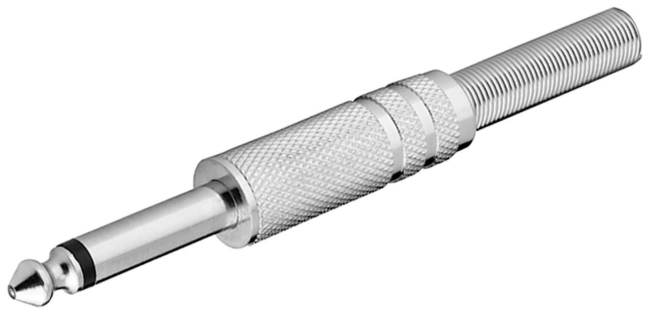 Goobay Klinkenstecker - 6,35 mm - mono - 6,35-mm-Klinkenstecker (2-polig, mono)