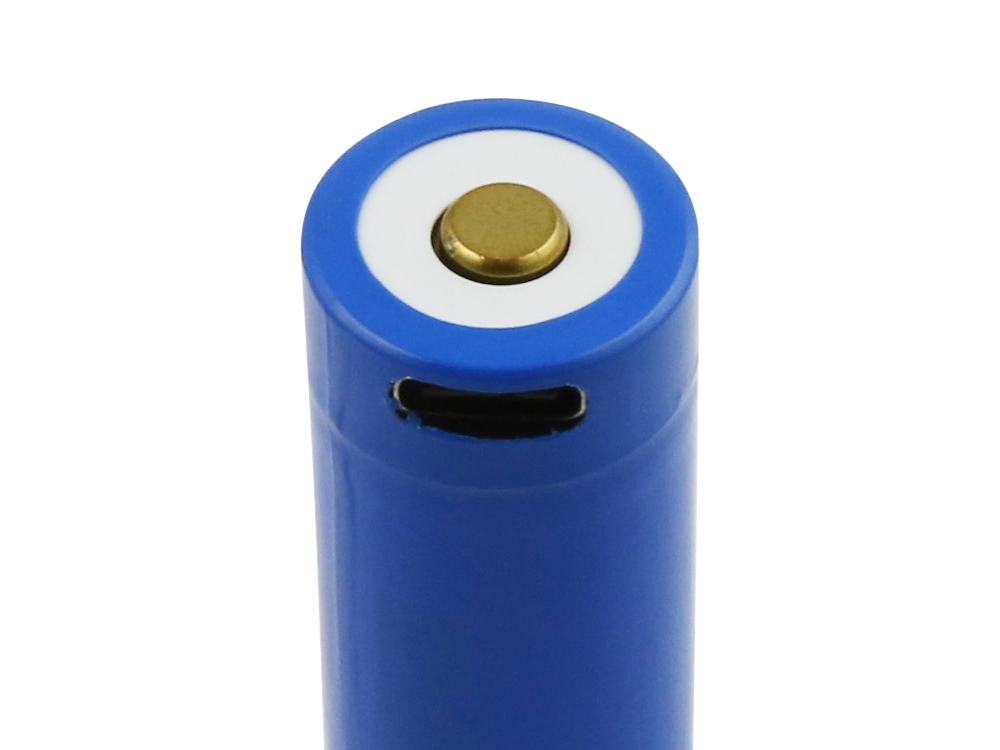 Rundzelle 18650, Li-ion, 3,7V, 2600mAh, 9,6Wh, mit USB-C Charging Port