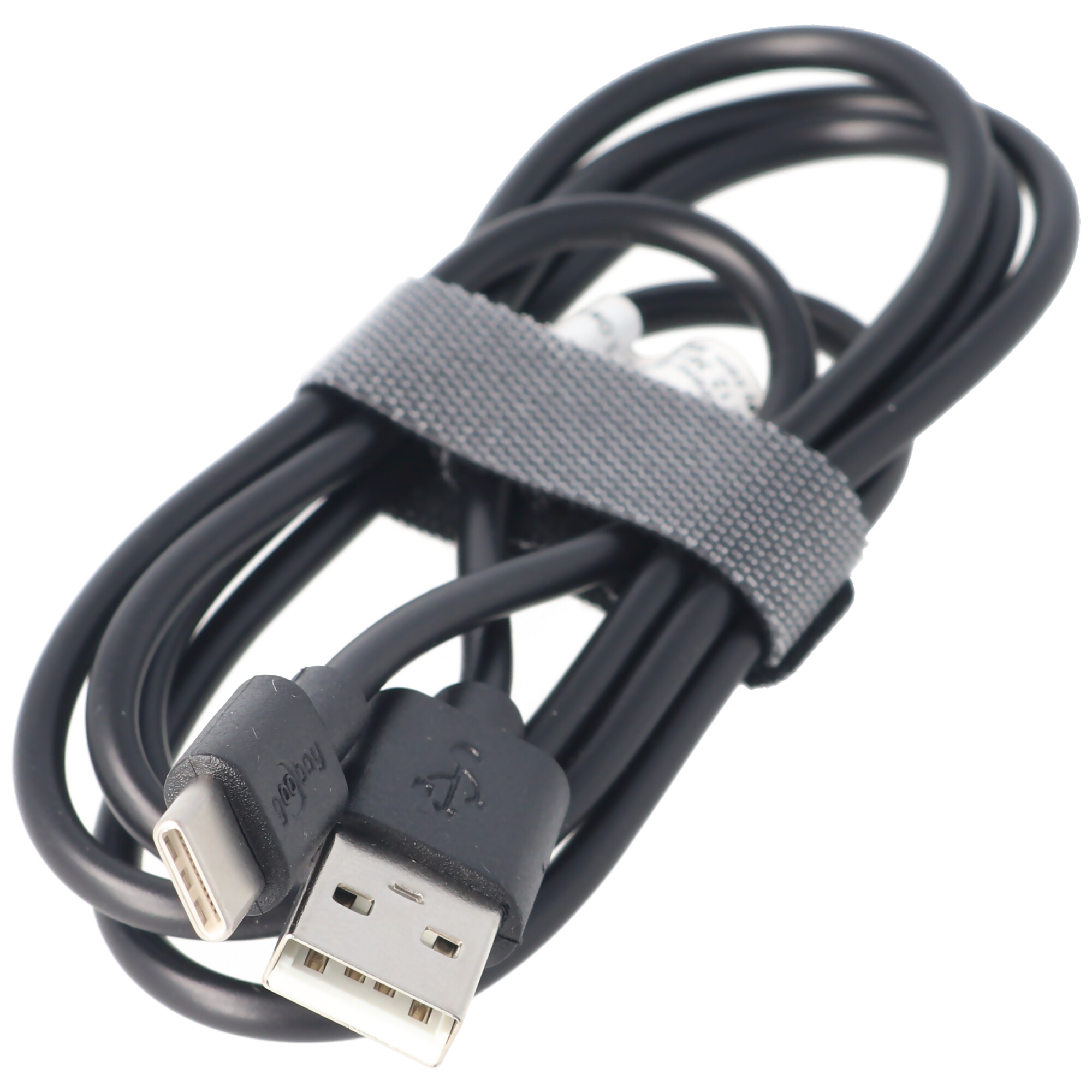 USB-C Lade- und Synchronisationskabel für alle Geräte mit USB-C Anschluss, 1 Meter Schwarz