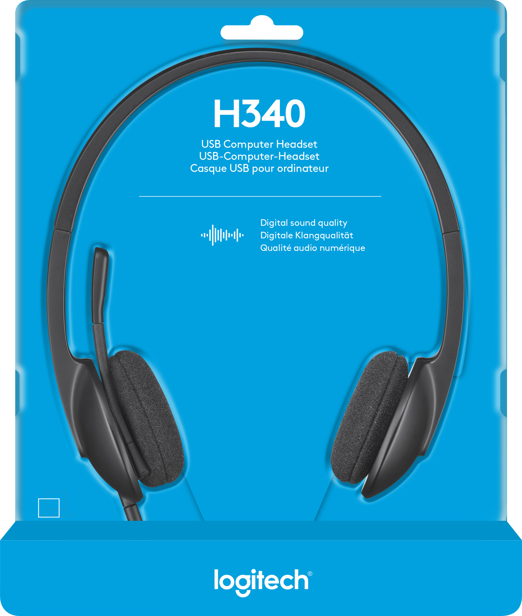 Logitech Headset H340, USB, Stereo schwarz, Retail