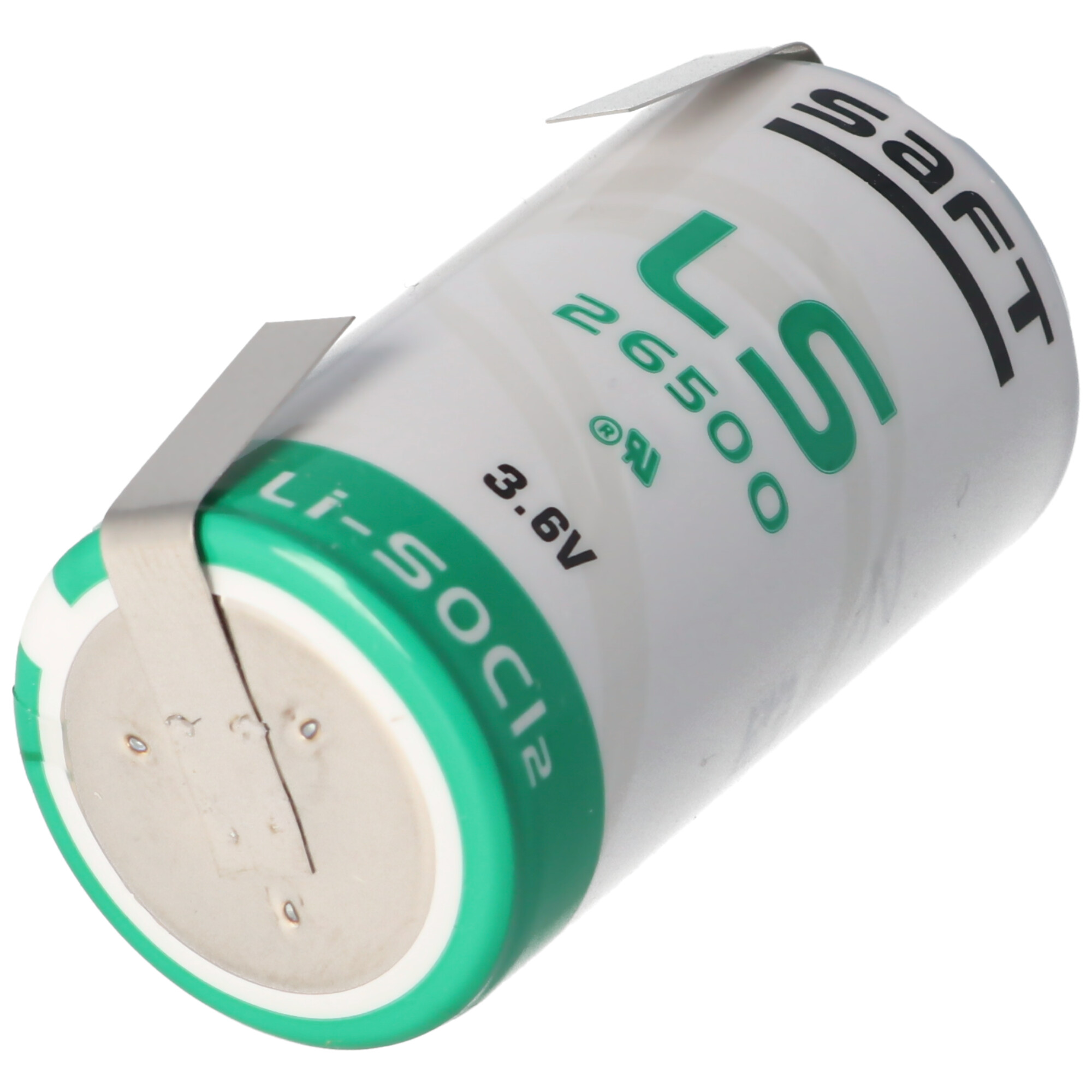 SAFT LS26500 Lithium Batterie Li-SOCI2, C-Size mit Lötfahne U-Form