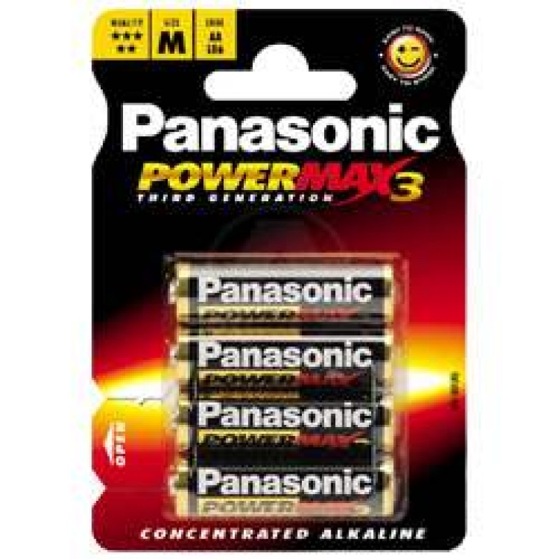 Panasonic PowerMax3 4er Spar-Pack Mignon/AA