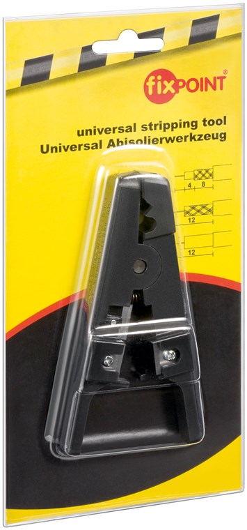 Fixpoint Universelles Abisolierwerkzeug für 3,2-mm- bis 9,5-mm-Kabel - geeignet für Kabel mit einem Durchmesser von 3,2 mm bis 9,5 mm, 22 AWG