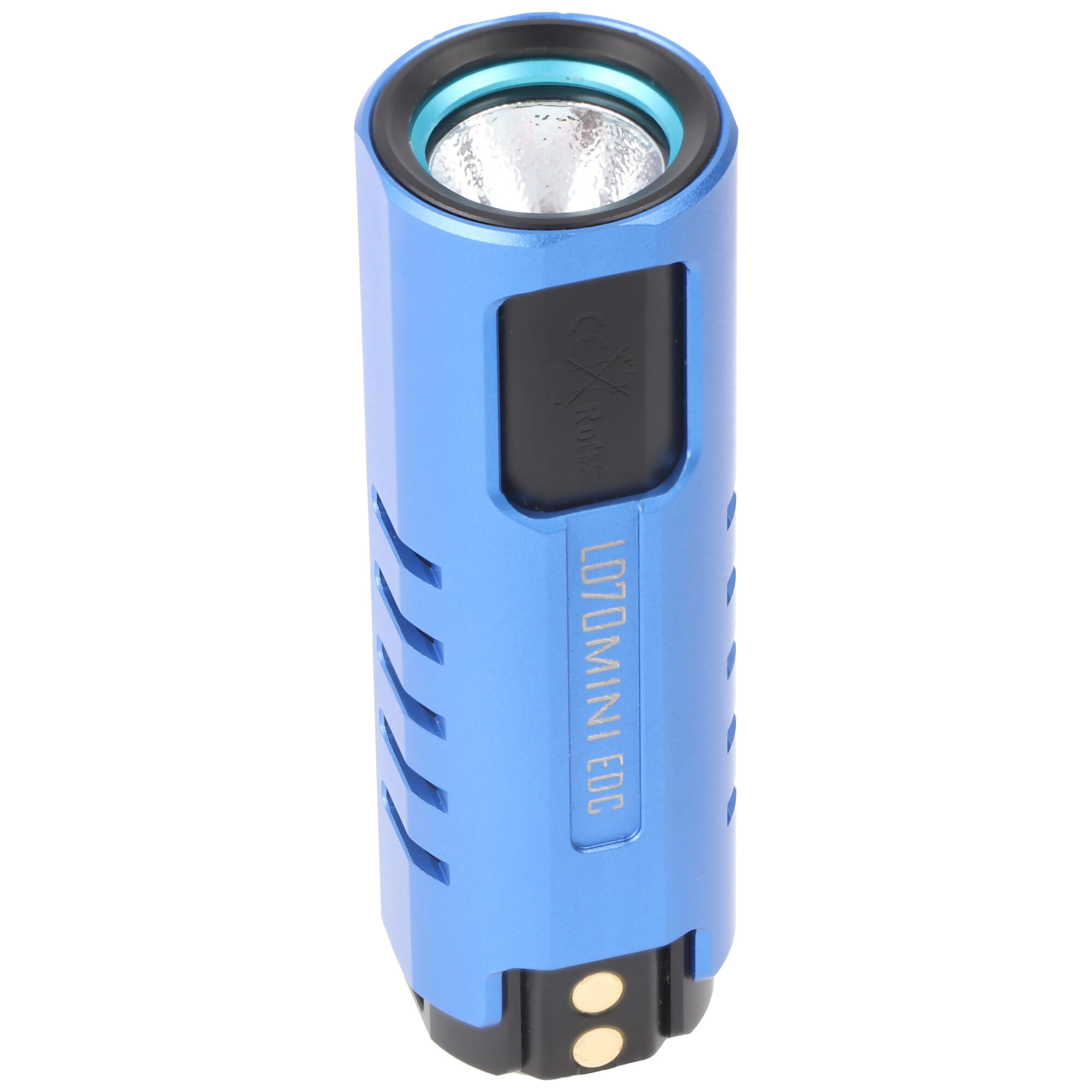 Imalent LD70 Mini EDC LED-Taschenlampe blau mit 4000 Lumen, Leuchtweite max. 203 Meter