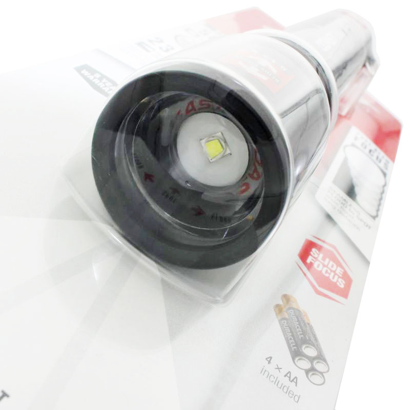 COAST HP14 die fokussierbare LED-Taschenlampe mit Slide Focus und inkusive 4 Batterien