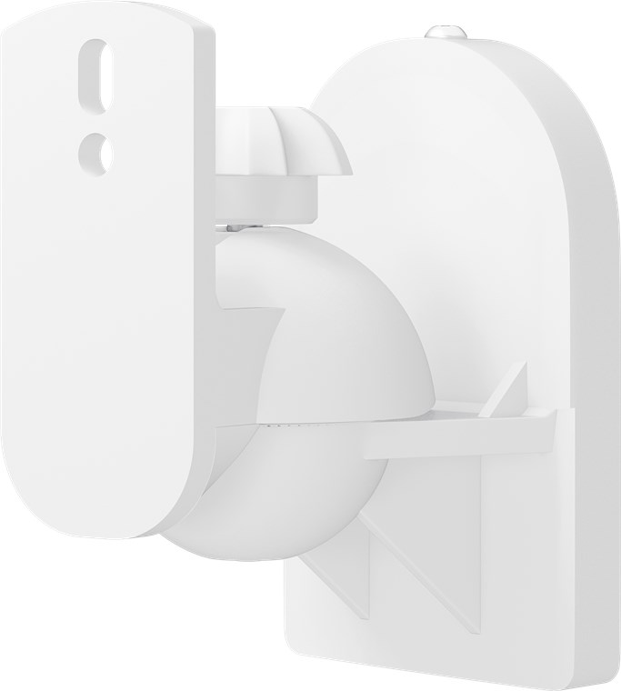 Goobay Lautsprecher Wandhalterung universal - universal Boxen Halter zur Wandmontage, (schwenkbar und neigbar) für Lautsprecher bis max. 3,5kg, weiß