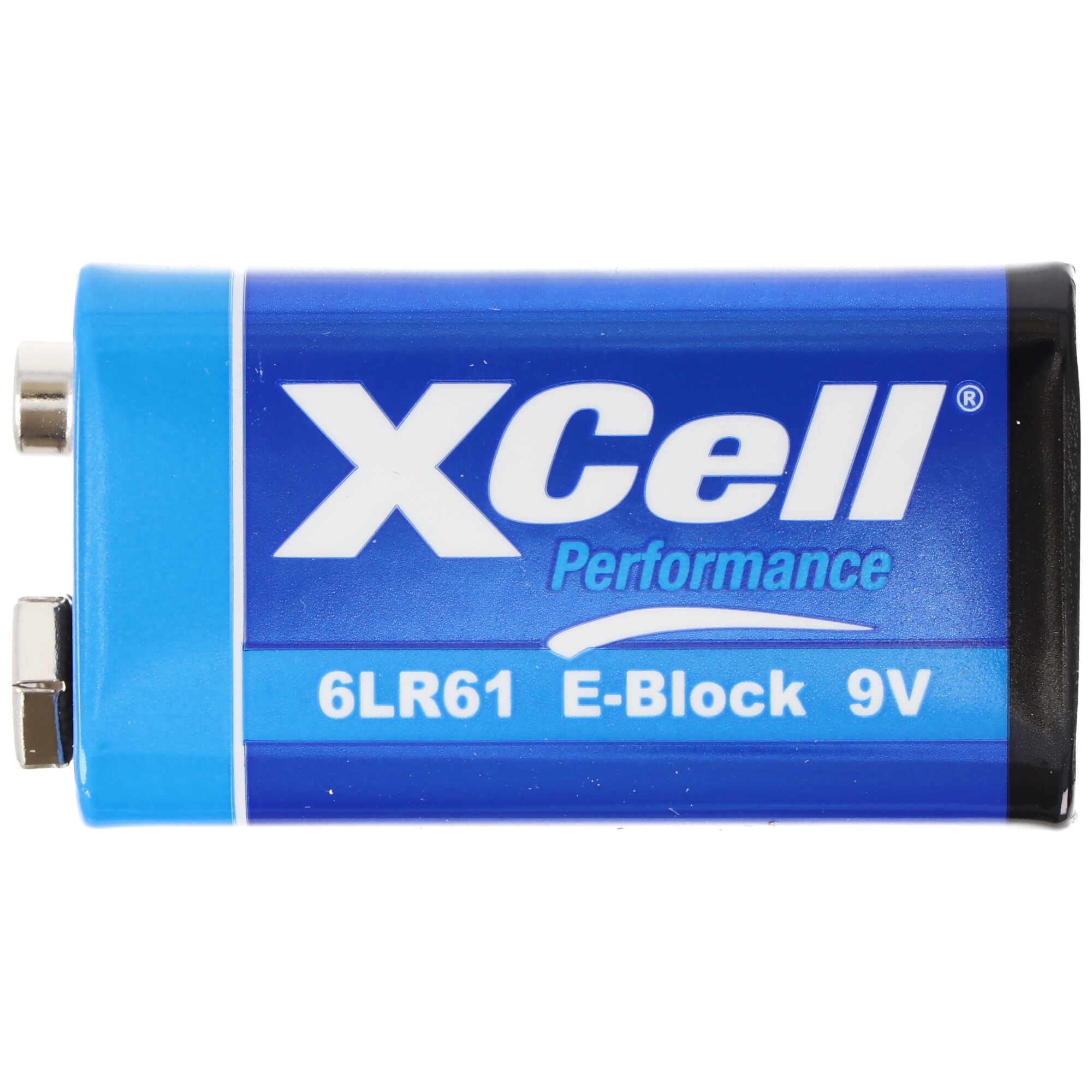 XCell Batterie Alkaline 9 Volt, 6LR61, 9V E-Block, umweltfreundliche Verpackung, 1er Blister