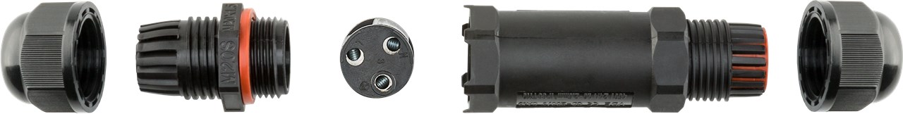 Goobay Kabelverbindungsstück 10 cm IP68 - Kabelmuffe zum Verlegen von Kabeln außen und im Feuchtraum