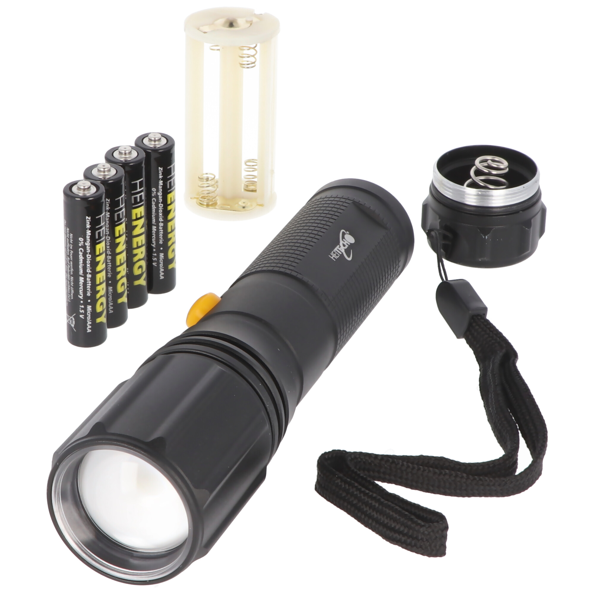 LED-Taschenlampe Smart Focus, max. 3 Watt, inklusive 4 Batterien
