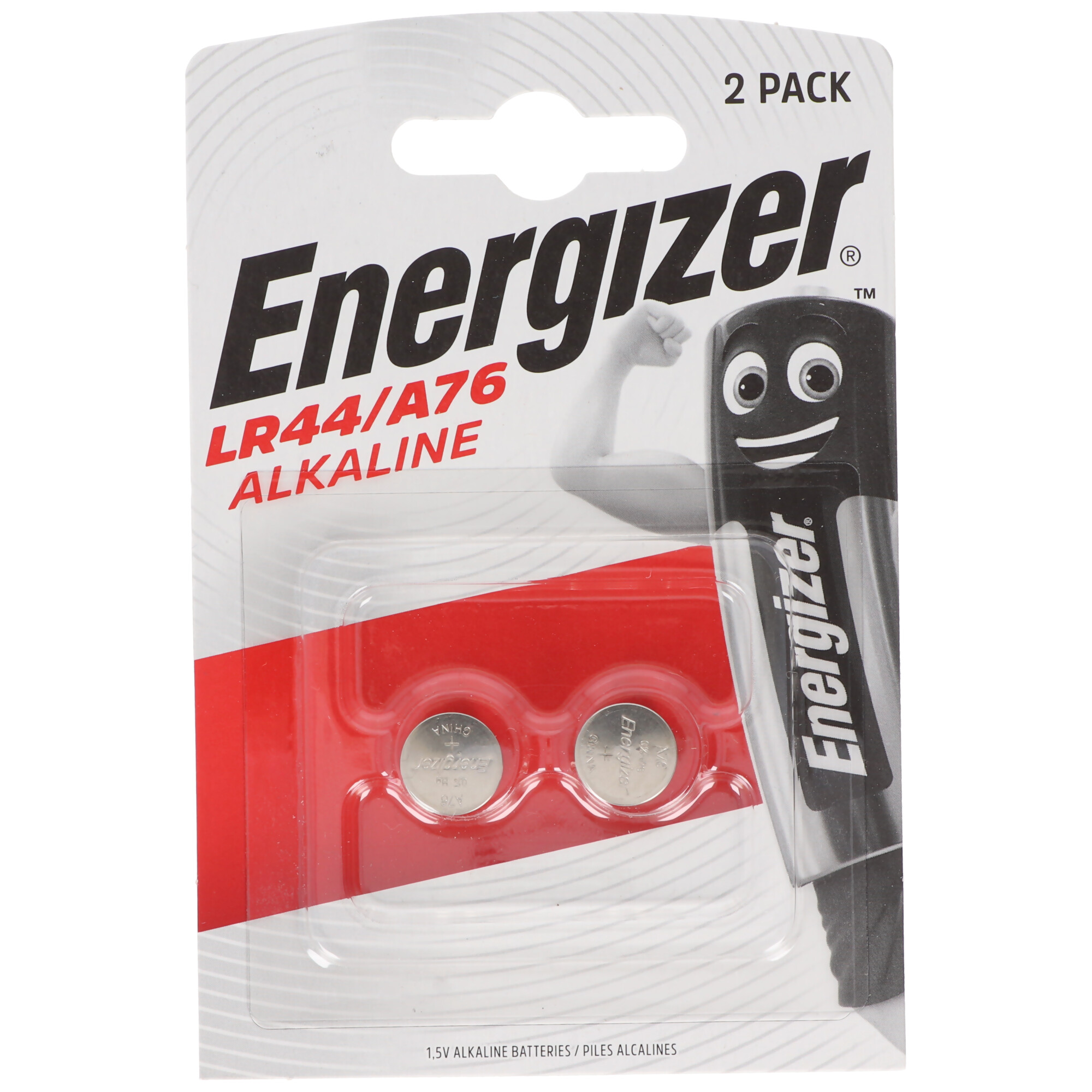 Energizer LR44 2er Pack V13GA, A76, 82, LR1154, 357A Knopfzelle 2er Pack
