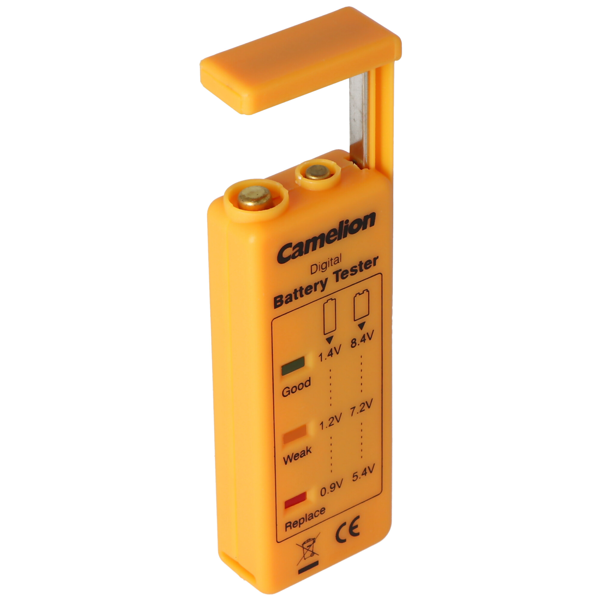 Batterie Tester LED BT-0503 geeignet zum Testen für die Größen AAAA, AAA, AA, C, D und 9V Block