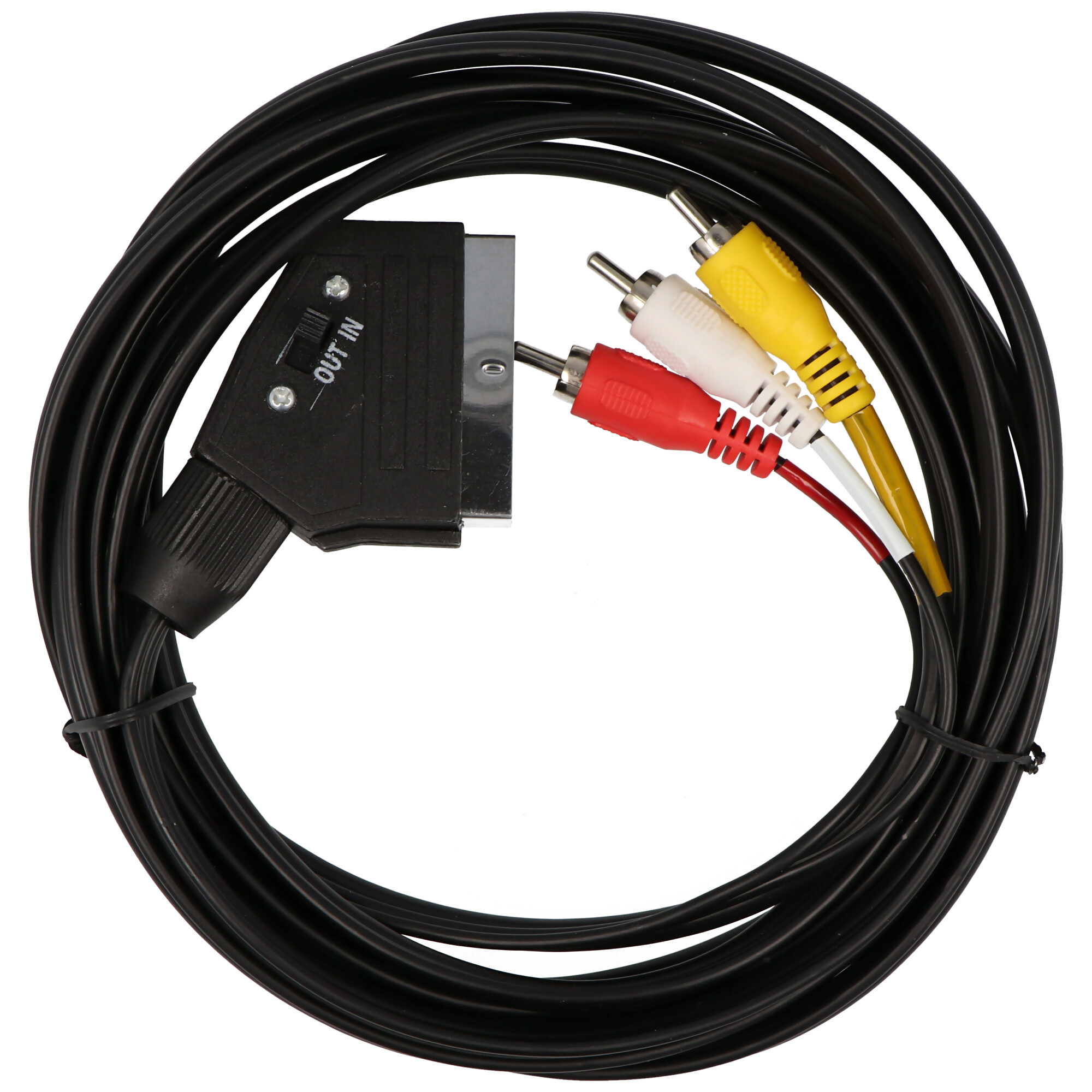 Scart Audio-Video-Kabel 2,0 Meter Scartstecker, 3 x Cinch-Stecker aud/vid