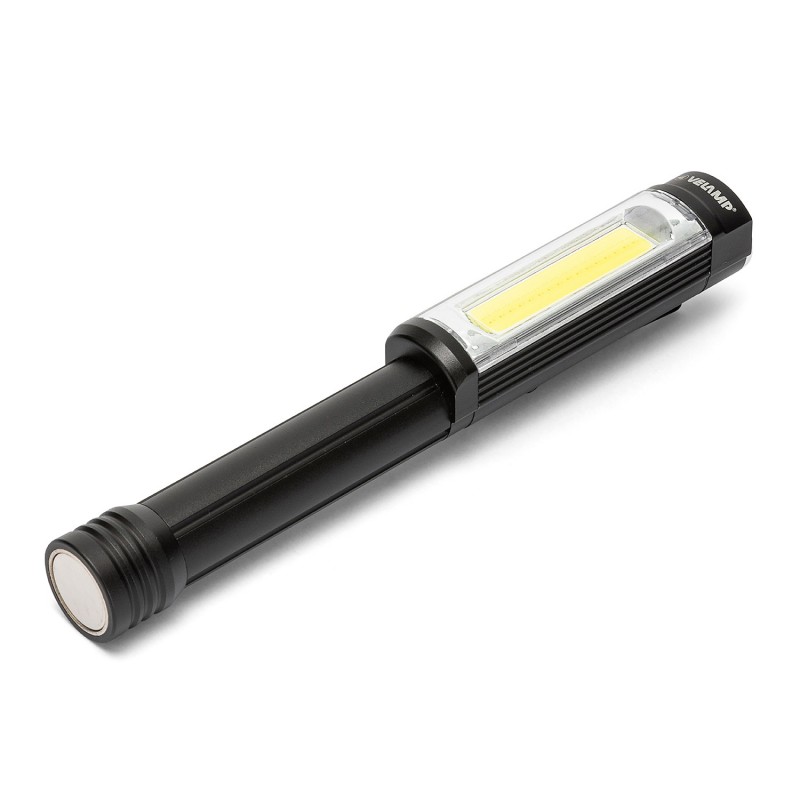 LED-Taschenlampe IN256 400 Lumen, Taschenlampe mit rotem Blitz, mit Clip und starkem Magnet, für Werkstatt, Notlagen etc.
