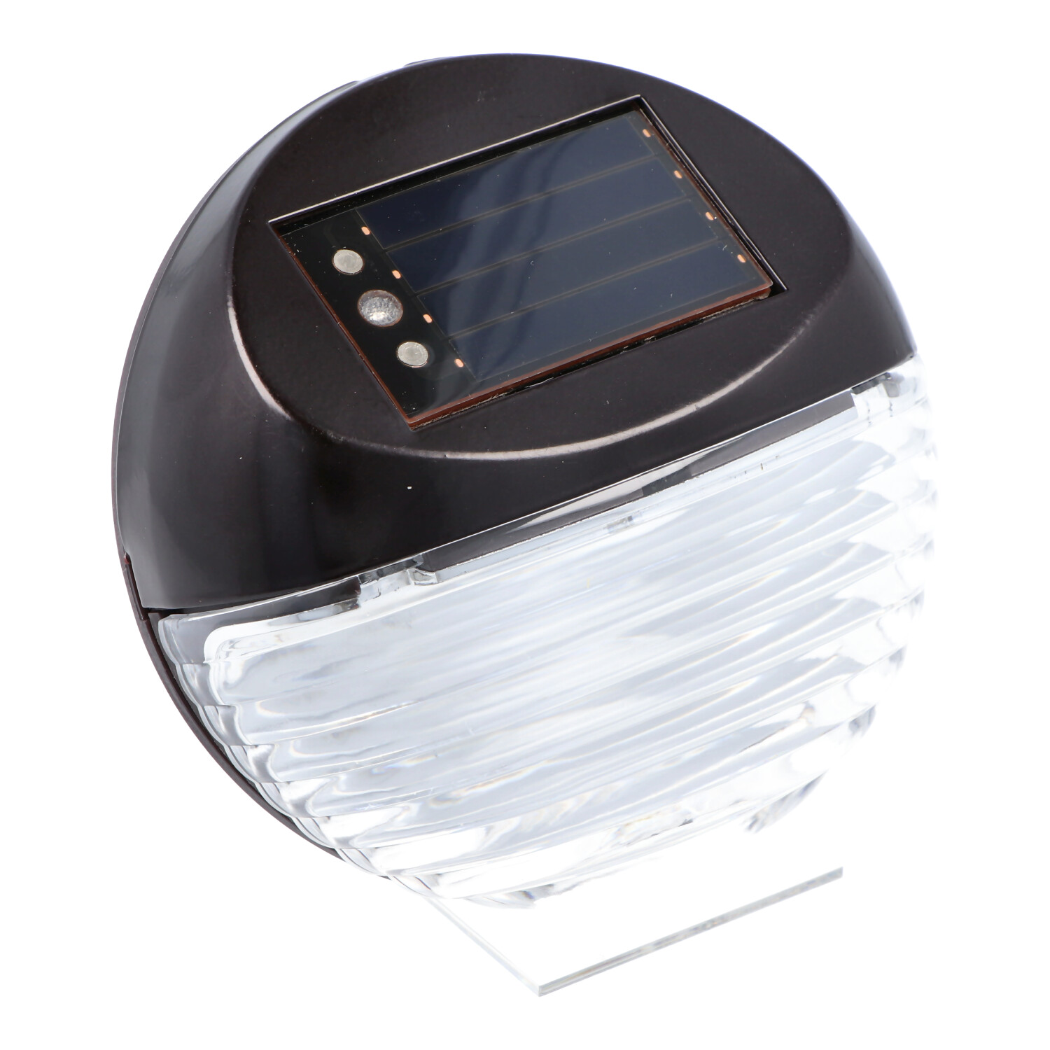 Duracell Solar LED Treppenlicht GLl038GDU als LED Treppen Licht, Set bestehend aus 4 Stück inklusive austauschbaren Akkus, metallic bronze
