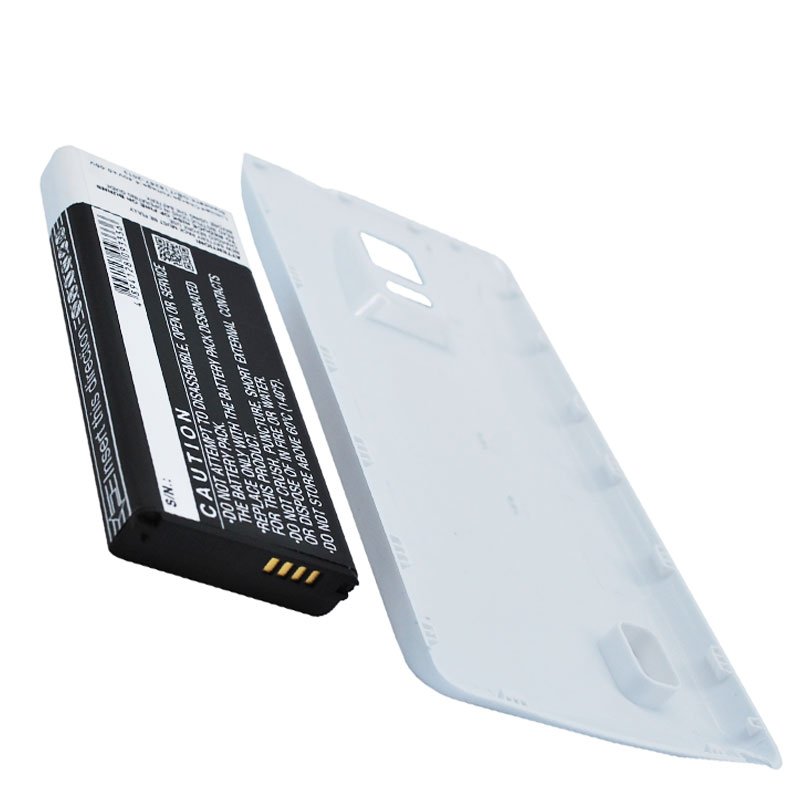 Akku mit Zusatzdeckel schwarz passend für Galaxy Note 4 Akku EB-BN916BBC 6000mAh, 97.90 x 39.56 x 11.30mm