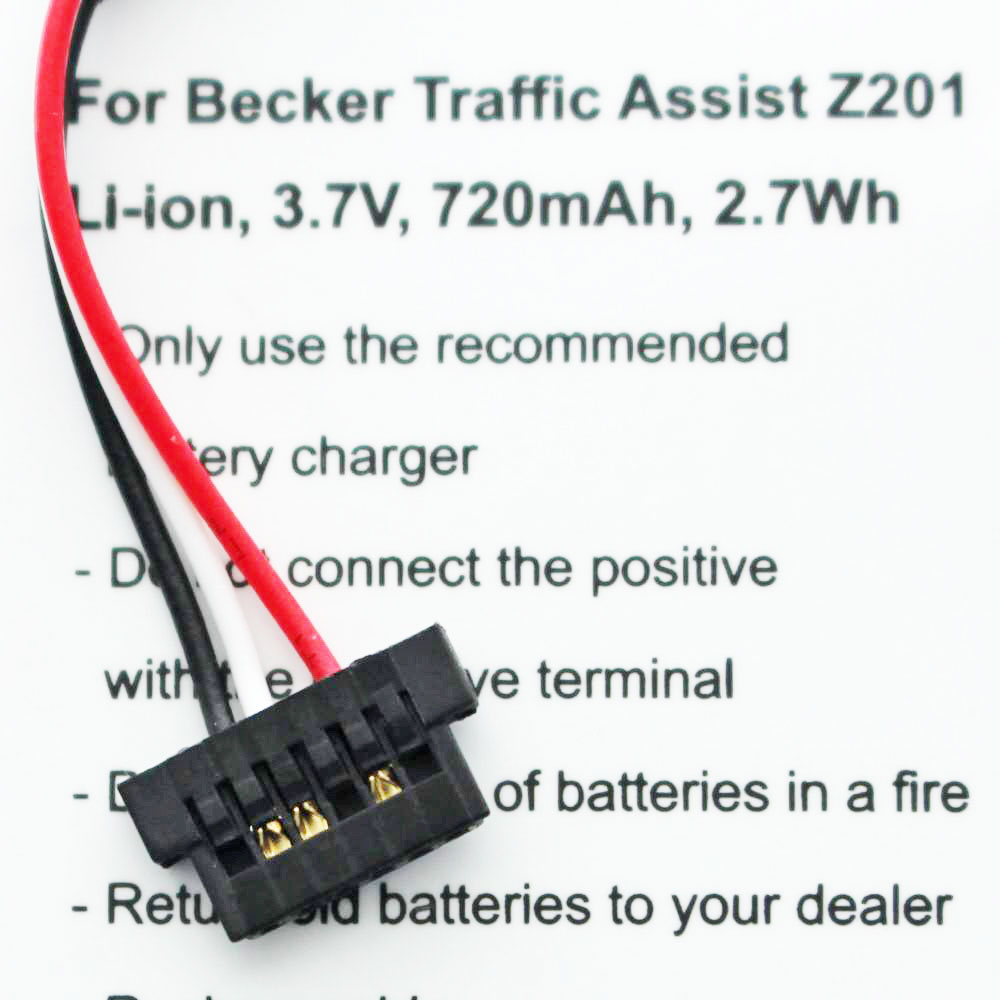 Akku passend für Becker Traffic Assist Z201, S30, 338937010150