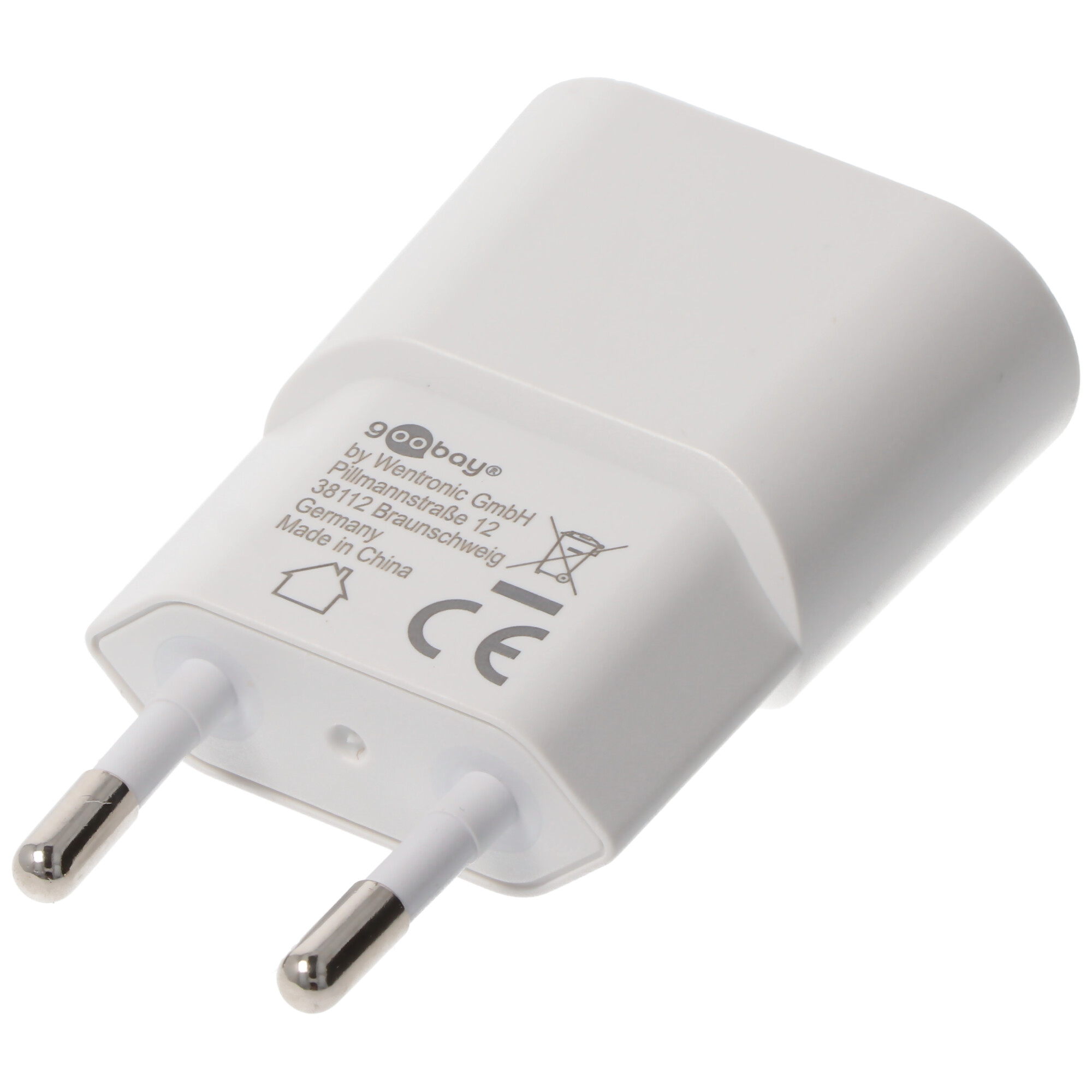 Goobay USB-Ladegerät (5W) weiß - kompaktes USB-Netzteil mit 1xUSB Anschluss
