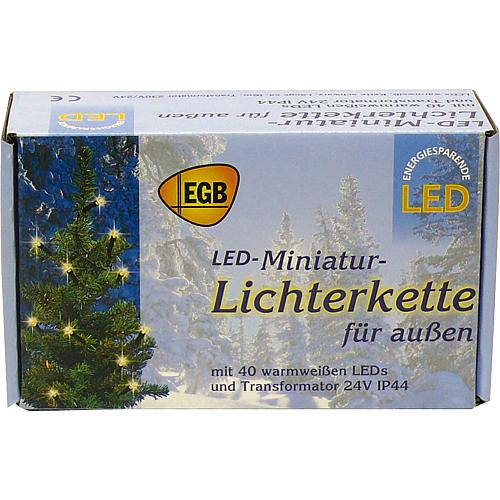 EGB LED-Mini-Lichterkette 40 flg. warmweiß