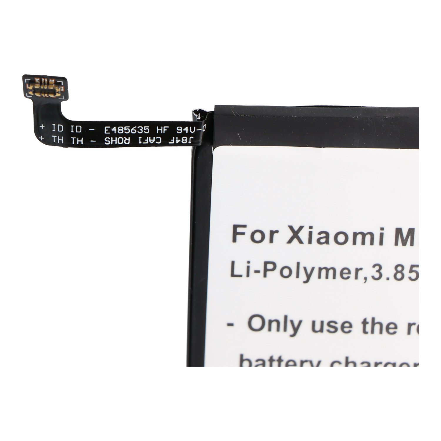 Akku passend für Xiaomi Mi 8 Lite, Mi 8 Youth, Li-Polymer, 3,85V, 3200mAh, 12,3Wh, built-in, ohne Werkzeug