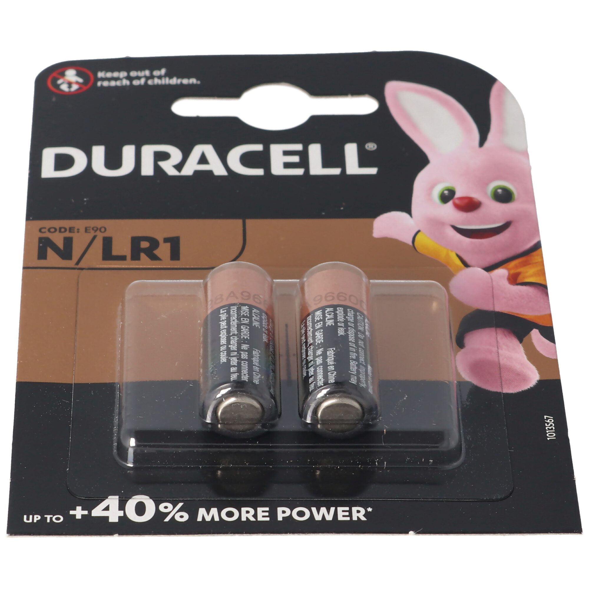 Duracell MN9100 Alkaline Batterie Lady LR1 Size N 1,5 Volt Batterie UM5, UM-5 2 Stück