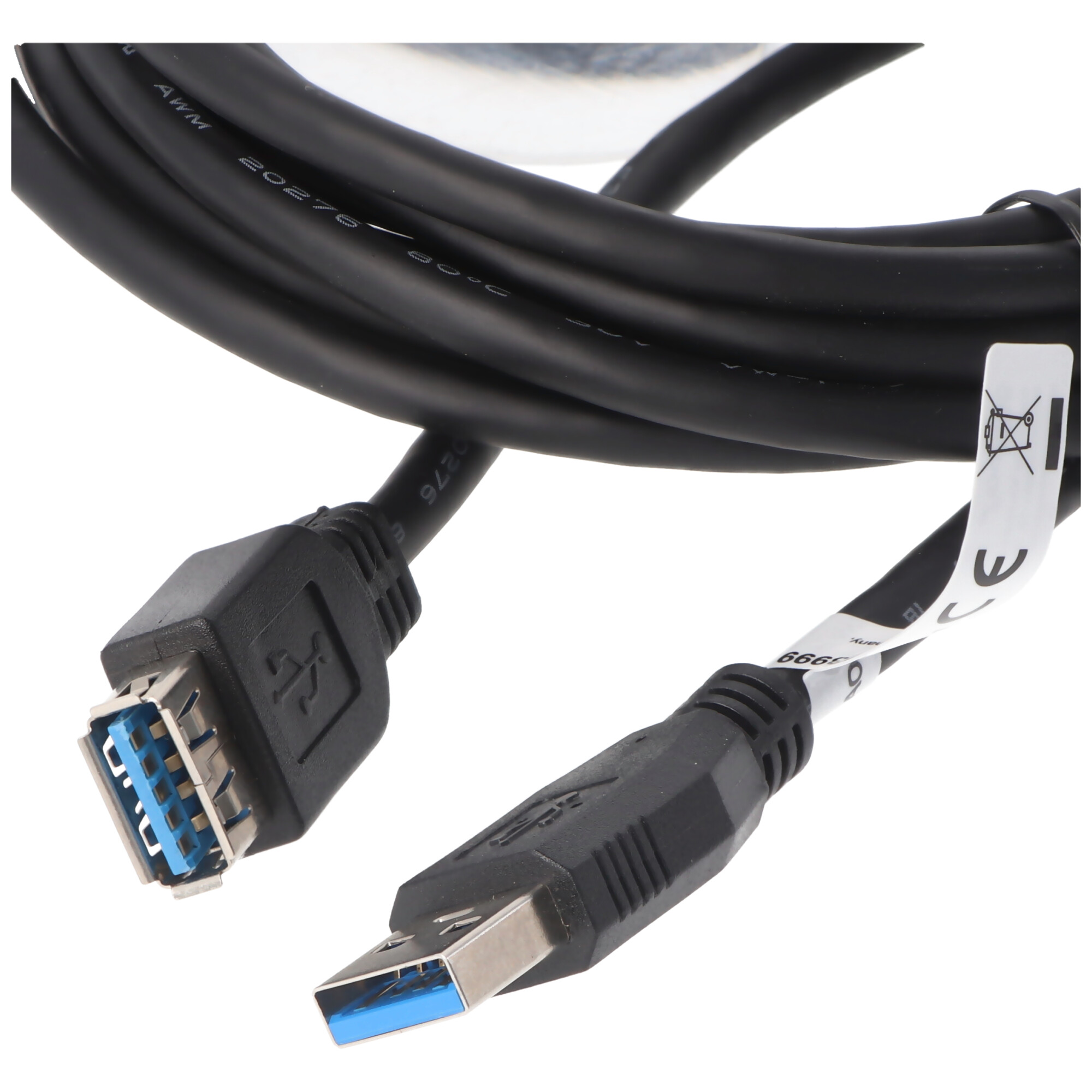 USB 3.0 SuperSpeed Verlängerungskabel Schwarz Gesamtlänge 3 Meter deutlich schneller als USB 2.0