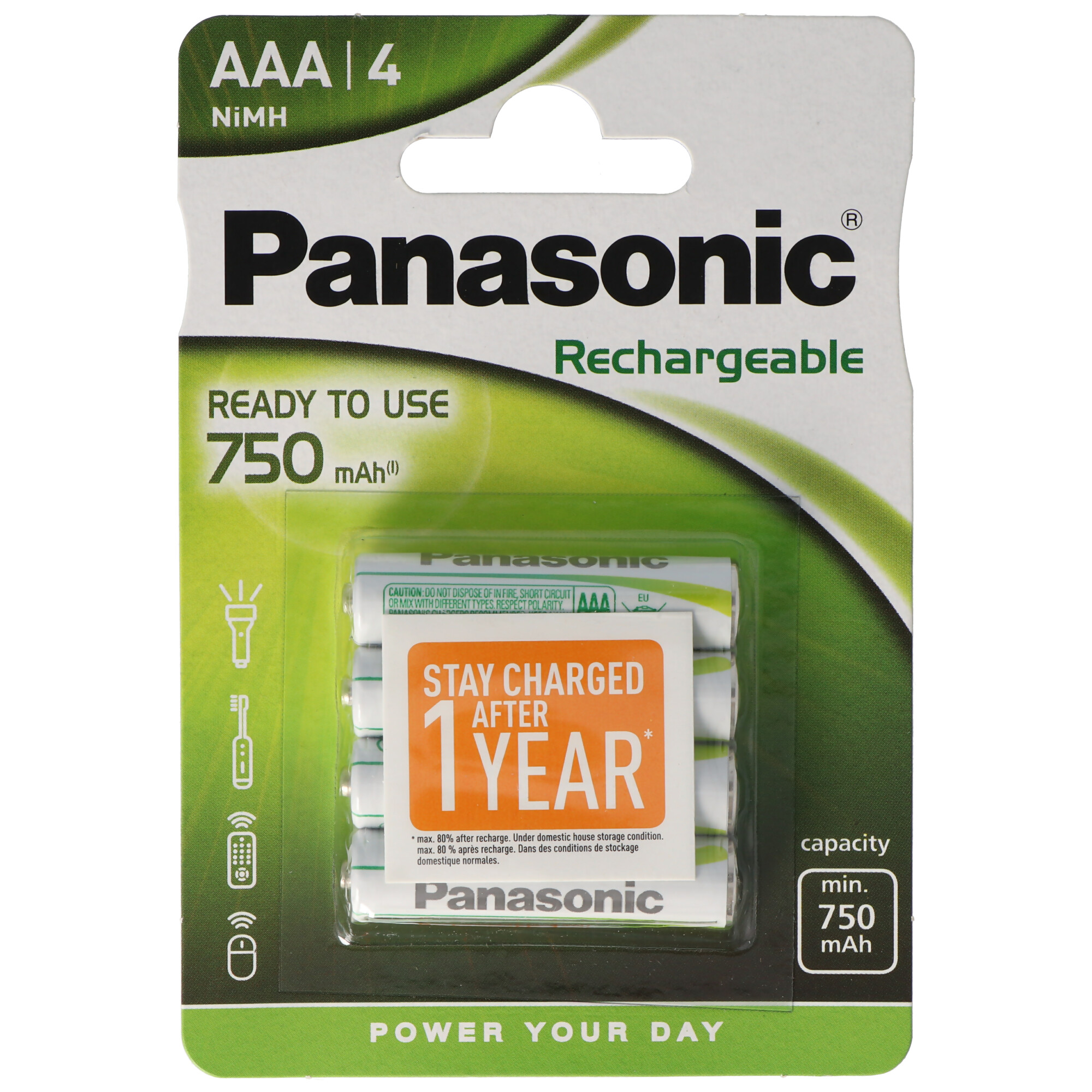 Panasonic Evolta Akku Micro AAA Ready to use 4er Pack HHR-4MVE/4BC