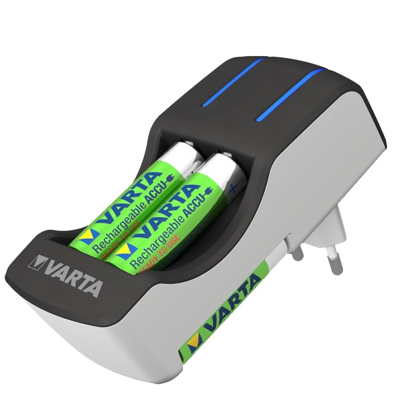Panasonic eneloop Standard Micro AAA und Varta 2-4fach Ladegerät inklusive AccuSafe