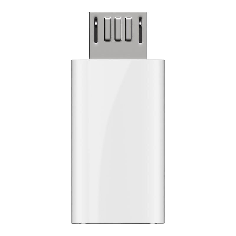 Adapter USB 2.0 Micro-B auf USB-C weiß, zum Verbinden eines Micro-USB Gerätes mit einem USB-C Kabel