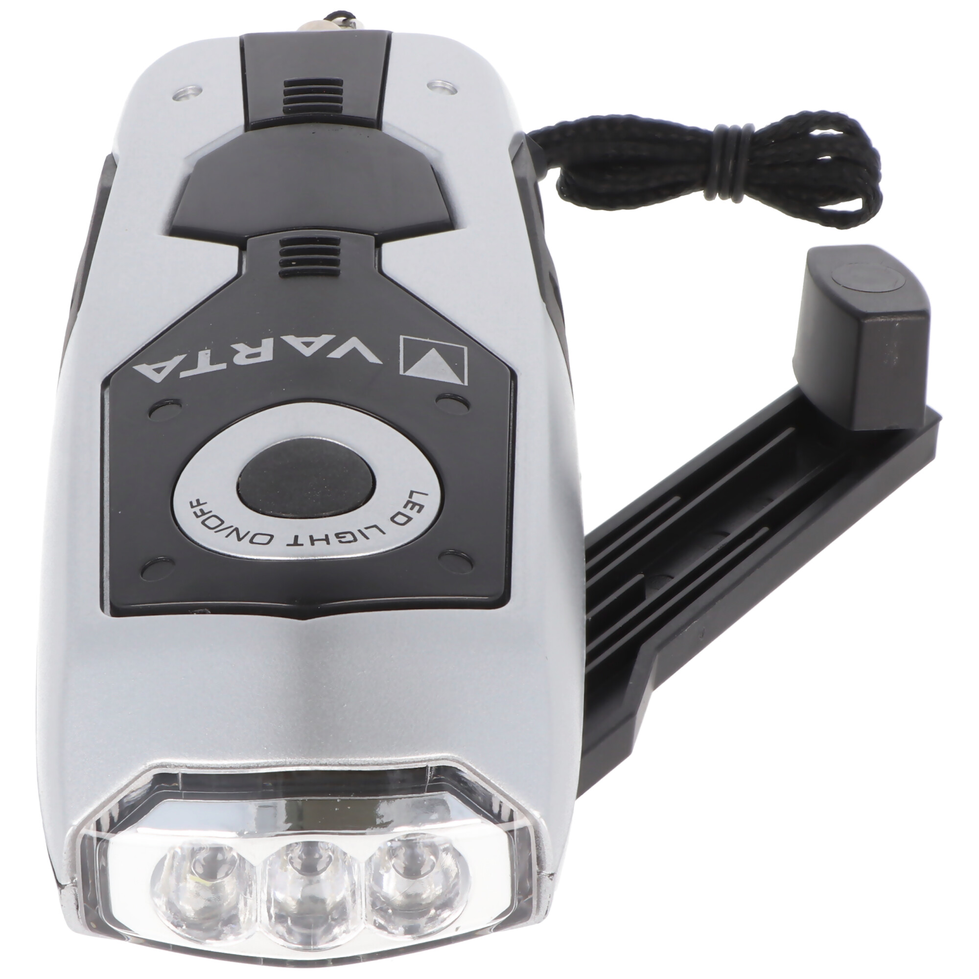 Varta LED Taschenlampe Power Line, Dynamo Light 28 Lumen, dynamobetrieben inklusive Li-Ionen Akku