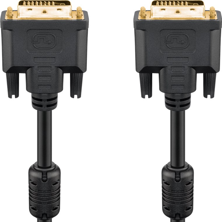 DVI-D Full HD Kabel Dual Link, vergoldet DVI-D-Stecker Dual-Link (24+1 pin) > DVI-D-Stecker Dual-Link (24+1 pin)