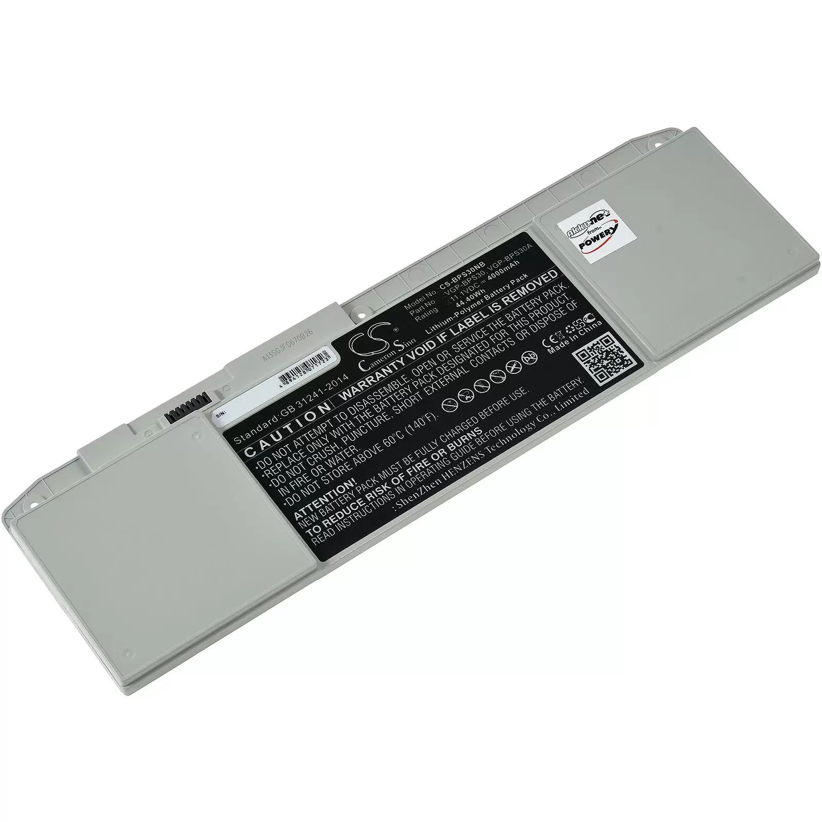 Akku für Sony Vaio SVT13 Ultrabook/ Typ VGP-BPS30 - 11,1V - 4000 mAh