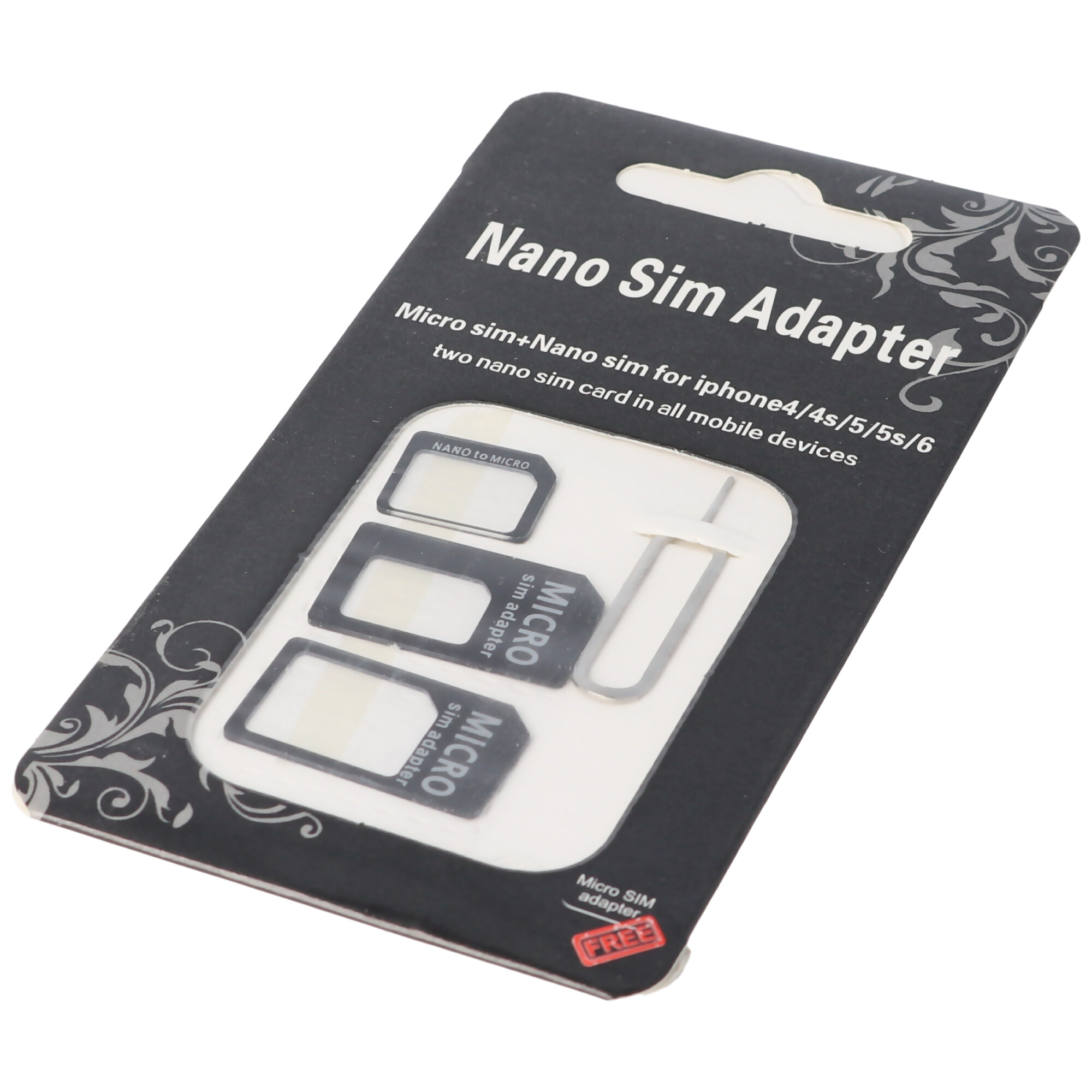 SIM-Adapter von Nano-SIM- auf das SIM-Kartenformat