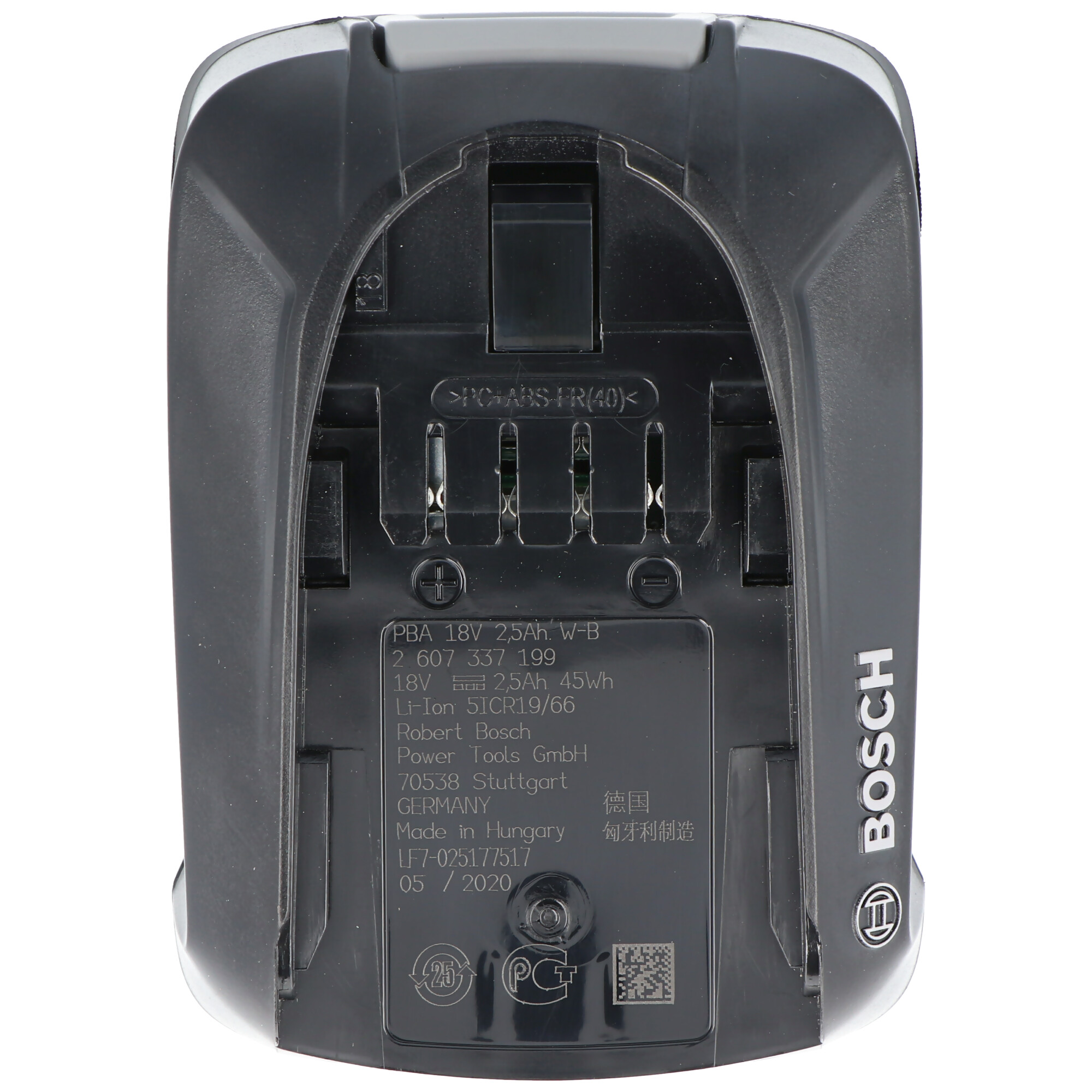 Bosch 18 Volt Ersatz Akku 2,5 Ah passend für alle Geräte des grünen Bosch Home und Garden Li-Ion 18 Volt Systems