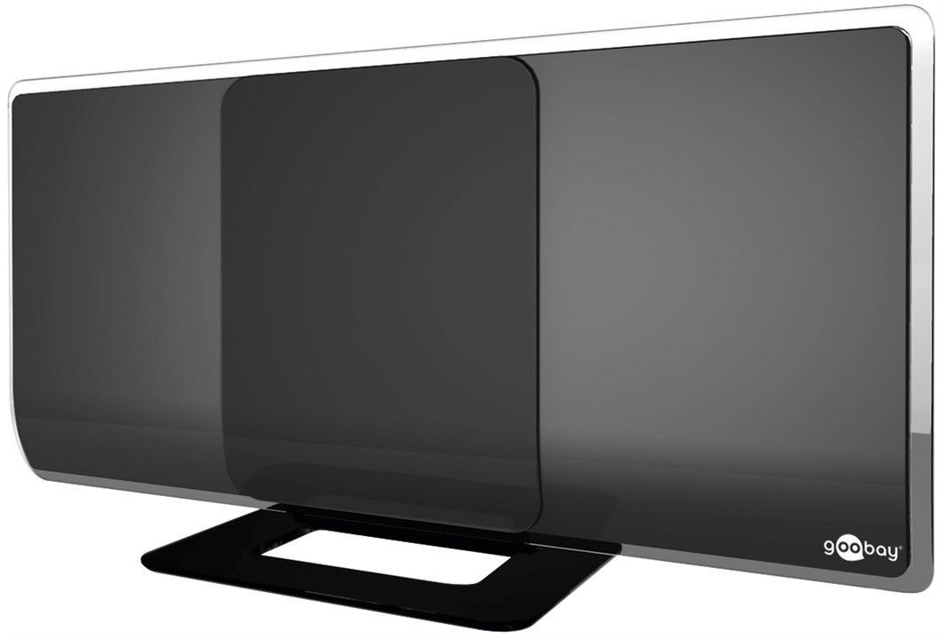 Aktive Full HD DVB-T2 Zimmerantenne - zum Empfang von DVB-T / DVB-T2 HD
